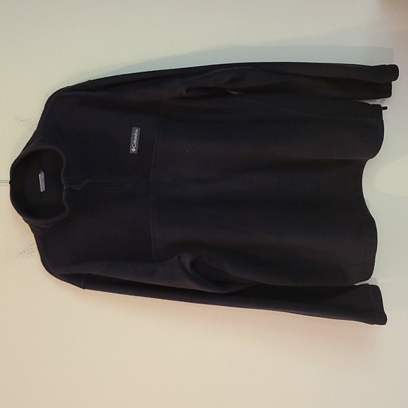 97. Columbia EUC men's quarter zip black fleece top - Picture 15 of 15
